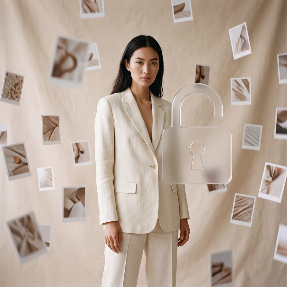 Fashion models showcase