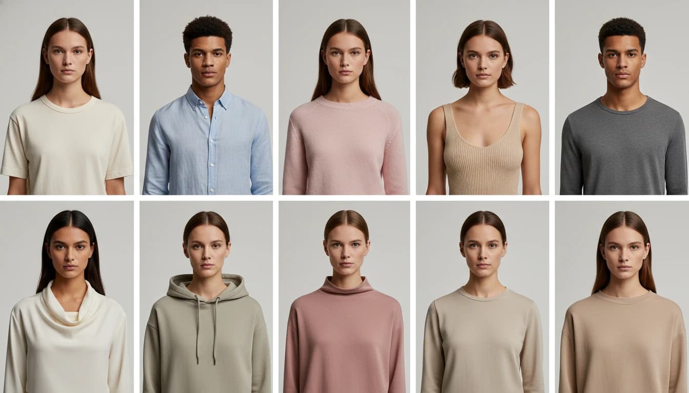 Diverse AI-generated fashion models for inclusive product photography