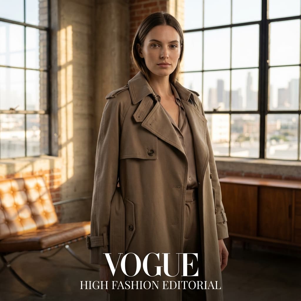 Professional buyer presentation lookbook created with AI models