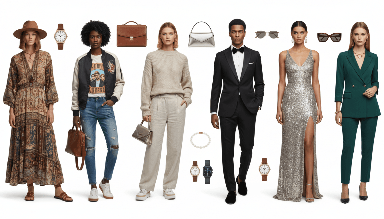 AI-generated models in diverse fashion styles for eBay marketplace product photos