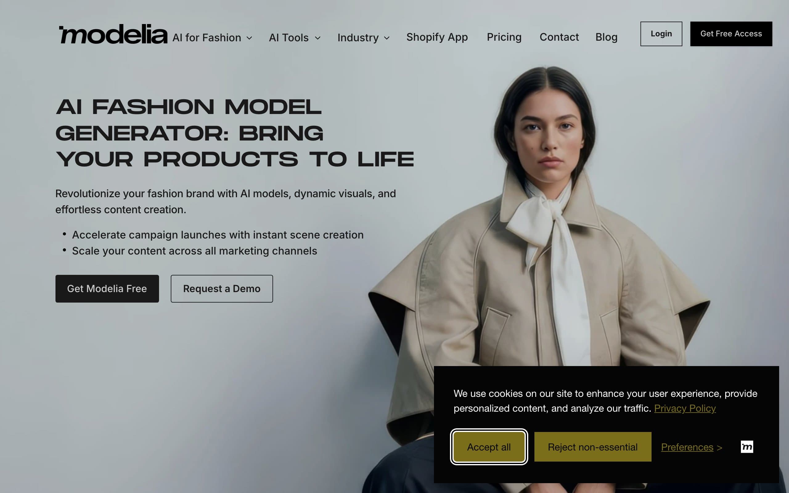 AI Fashion Model Generator with Modelia