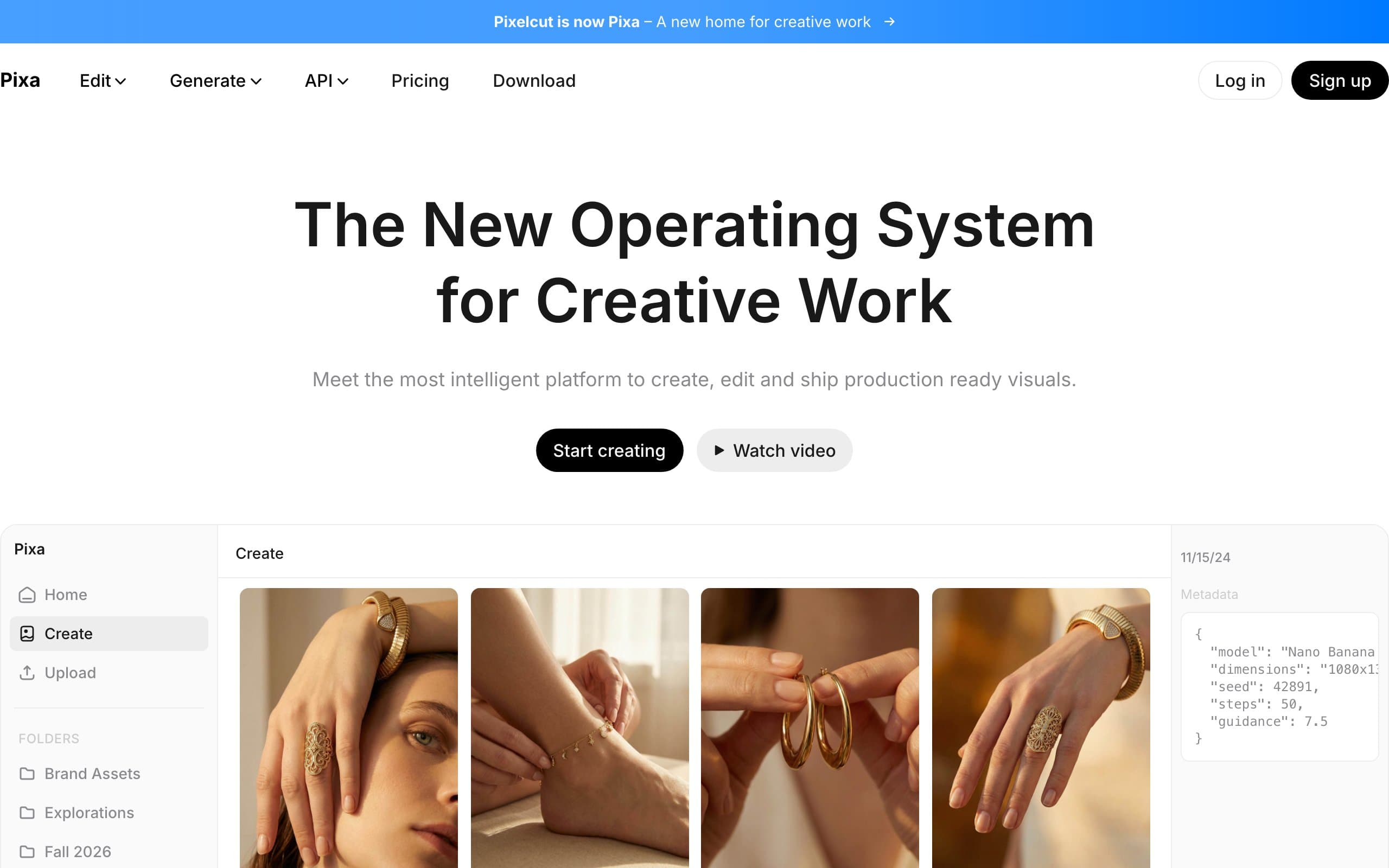 AI Fashion Model Generator with Pixa