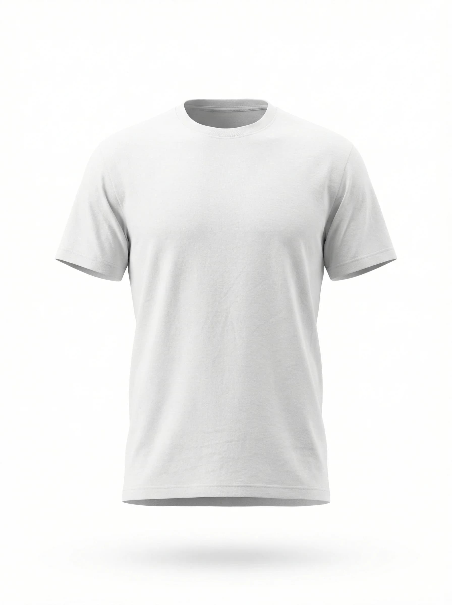 White t-shirt ghost mannequin photography example for product listings